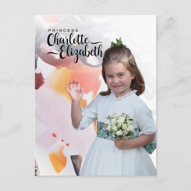 Princess Charlotte Elizabeth 7th Birthday Postcard (Front)