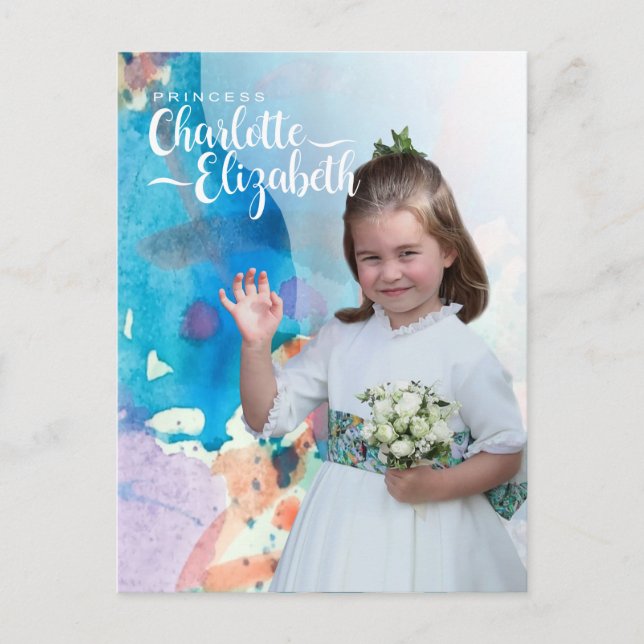 Princess Charlotte Elizabeth 7th Birthday Postcard (Front)