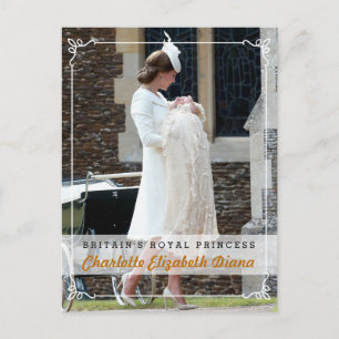 Princess Charlotte Elizabeth Diana - Christening Postcard