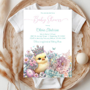 Princess Chick Baby Shower Invitation