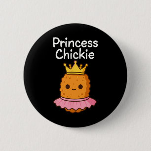 Princess Chicken Nugget Cute Chickie Meme Kawaii N 6 Cm Round Badge