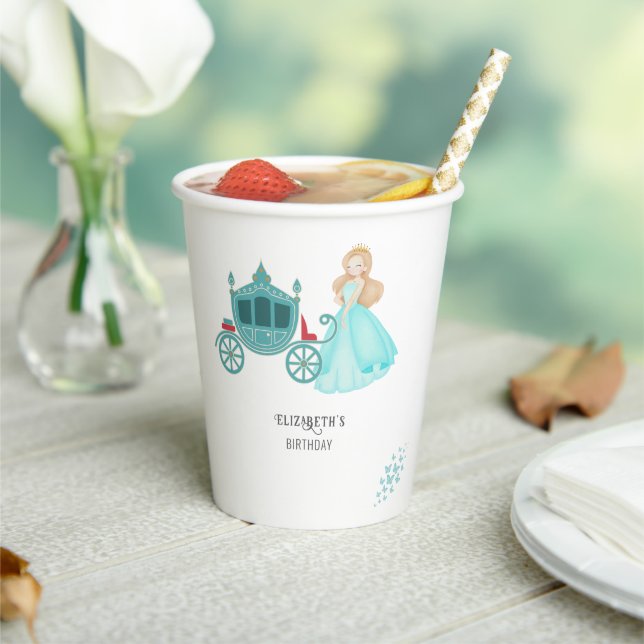 Princess Cinderella Birthday Party Decoration Paper Cups (Insitu)