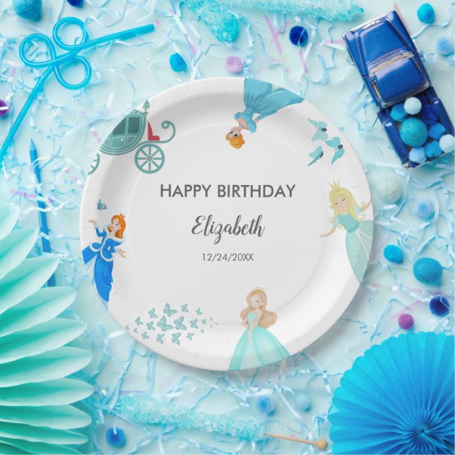 Princess Cinderella Birthday Party Decoration Paper Plate (Party)