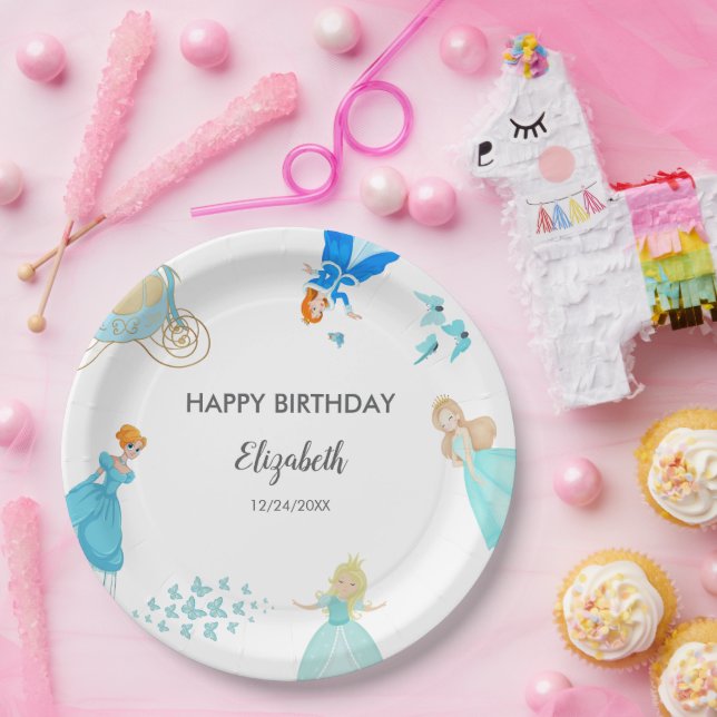 Princess Cinderella Birthday Party Decoration Paper Plate (Party)