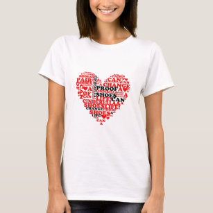 Princess Cinderella Shoes Quote Red Heart T-Shirt