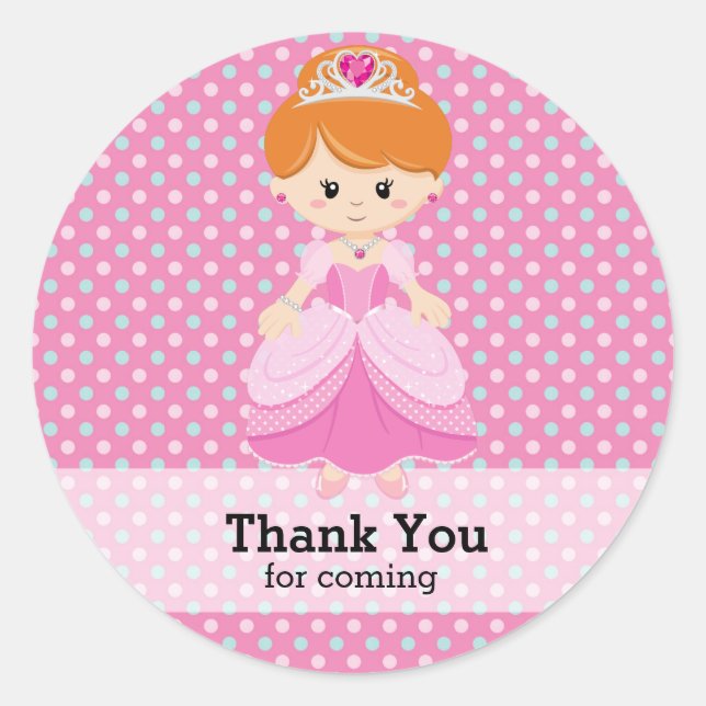 Princess Classic Round Sticker (Front)