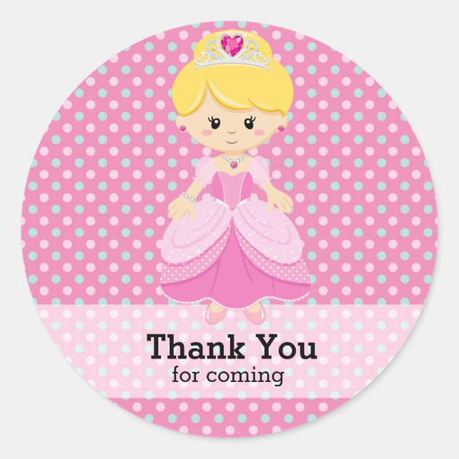 Princess Classic Round Sticker (Front)