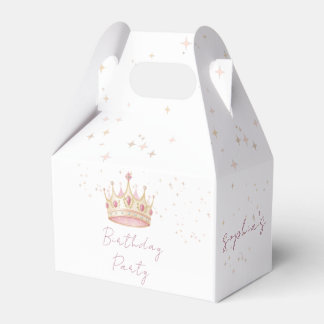 Princess Crown Birthday Party Favour Box