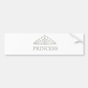 Princess Crown Bumper Sticker
