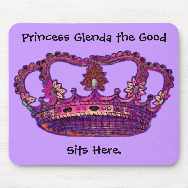 Princess Crown Customised Name Mousepad (Front)