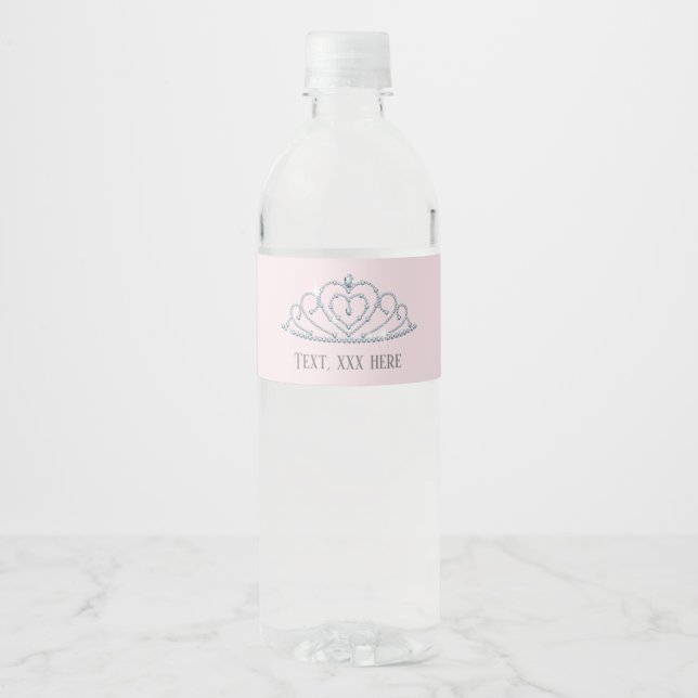 princess, crown, glitter crown, label (Front)