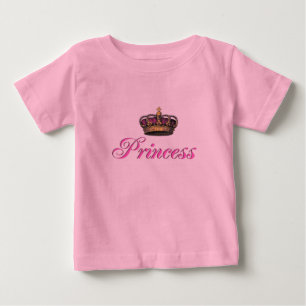 Princess crown in hot pink baby T-Shirt