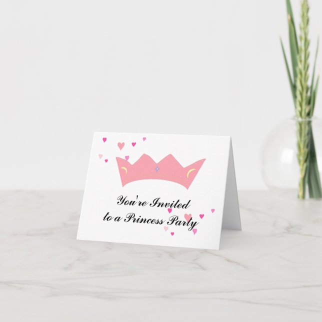 Princess Crown Invitation (Front)