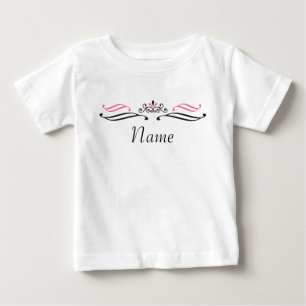 Princess Crown Personalised Baby Shirt w/ logo