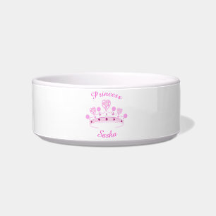 Princess Crown Personalised Bowl