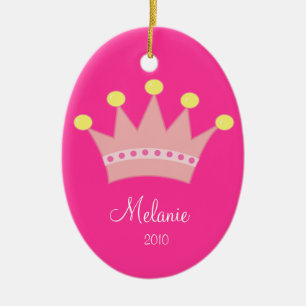 PRINCESS CROWN Personalised Christmas Ornament
