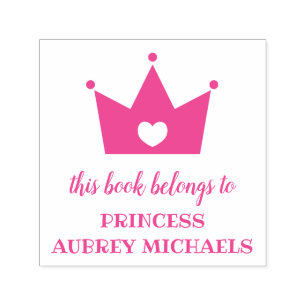 Princess Crown - This Book Belongs To Self-inking Stamp