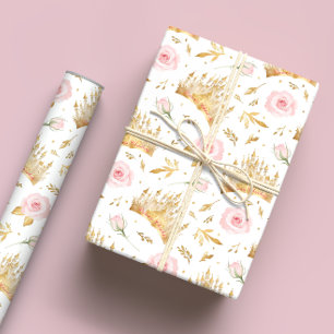 Princess Crown Wrapping Paper - Fairytale Birthday