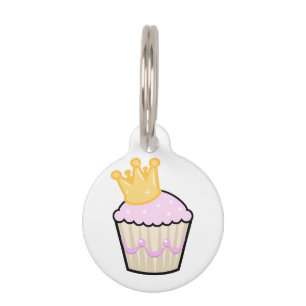 Princess Cupcake Pet Tag