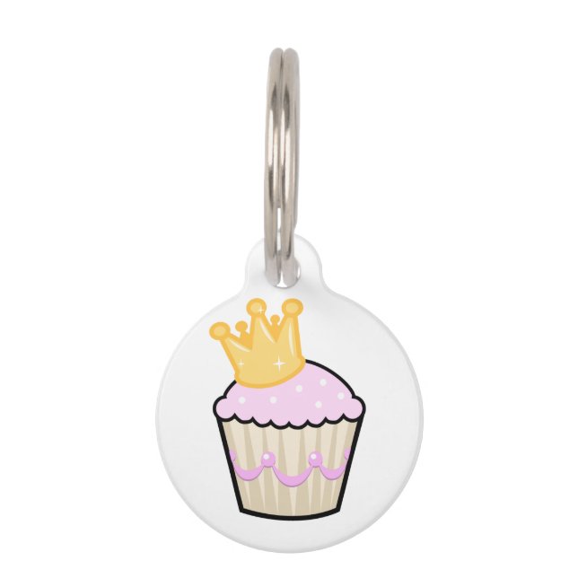 Princess Cupcake Pet Tag (Front)