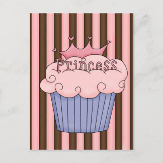 Princess cupcake postcard