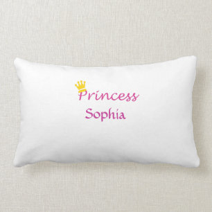 Princess Custom Name Lumbar Pillow