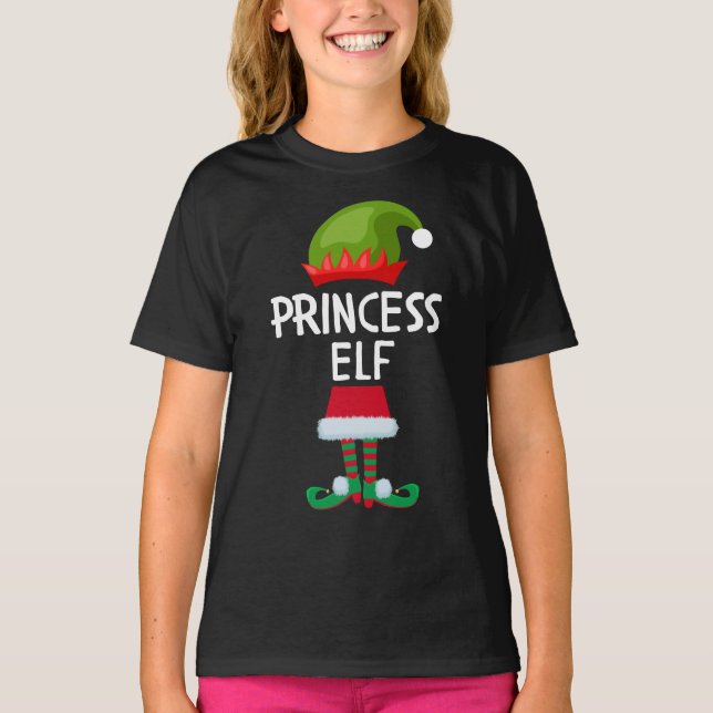Princess cute elf Christmas T-Shirt (Front)