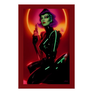 Princess Cybrella at the Cyberpunk Ball Poster