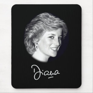 Princess Diana autograph Mouse Mat