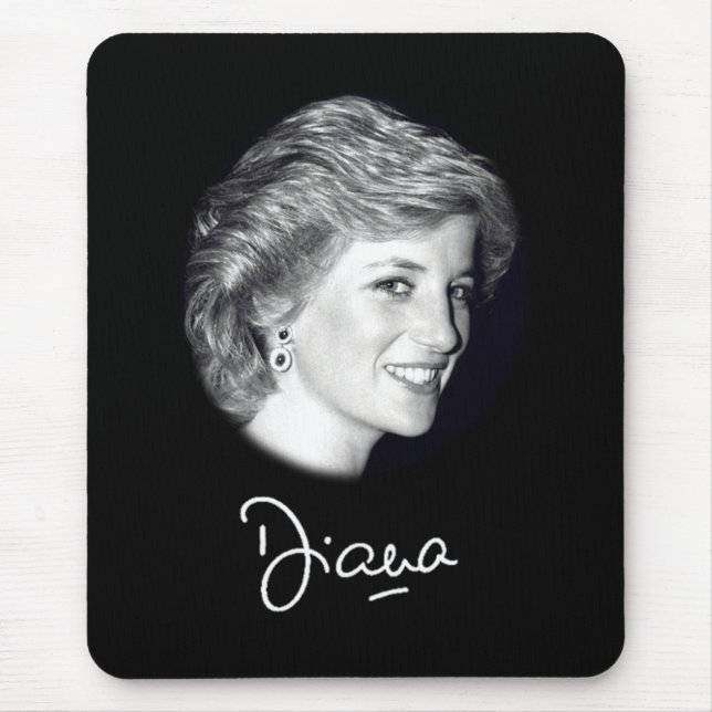 Princess Diana autograph Mouse Mat (Front)