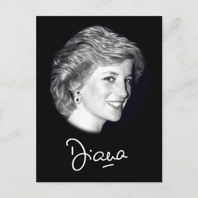 Princess Diana autograph Postcard (Front)
