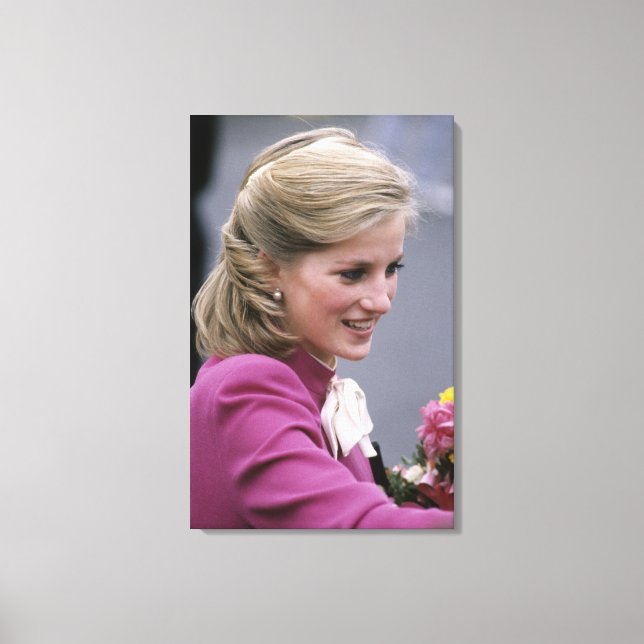 Princess Diana Ealing 1984 Canvas Print (Front)