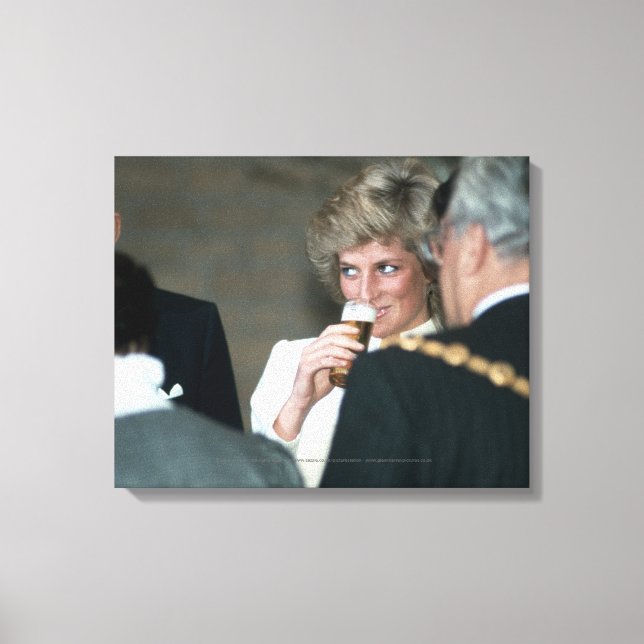 Princess Diana Germany 1987 Canvas Print (Front)