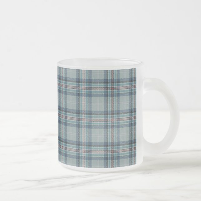 Princess Diana Memorial Tartan Frosted Glass Coffee Mug (Right)