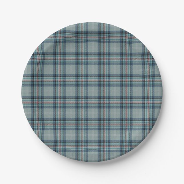 Princess Diana Memorial Tartan Paper Plate (Front)