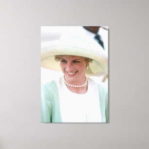 Princess Diana Nigeria 1990 Canvas Print