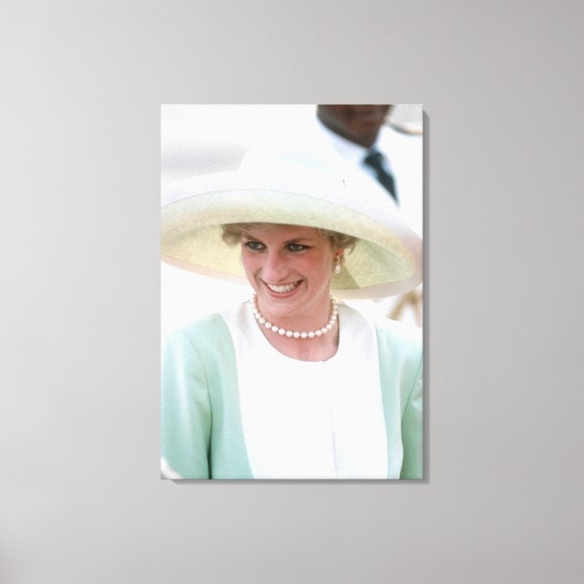 Princess Diana Nigeria 1990 Canvas Print (Front)