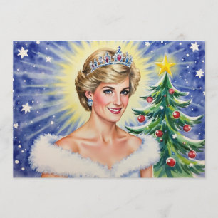 Princess Diana of England Christmas Card