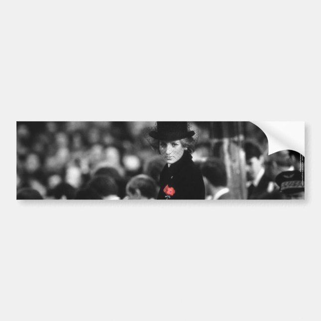 Princess Diana - Poppy Bumper Sticker (Front)