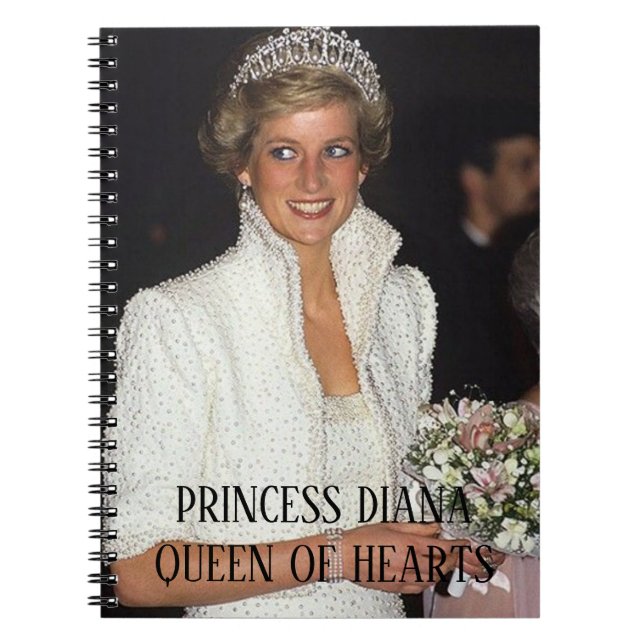 PRINCESS DIANA Queen of Hearts Notebook (Front)