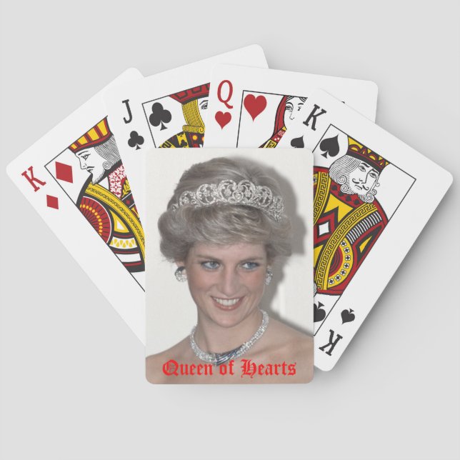 Princess Diana Queen of Hearts Playing Cards (Back)
