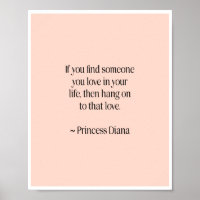 Princess diana quote poster