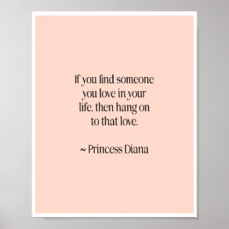 Princess diana quote poster
