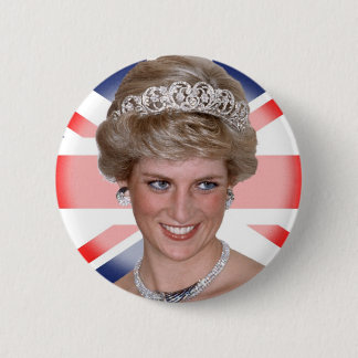 Princess Diana Union Jack 6 Cm Round Badge