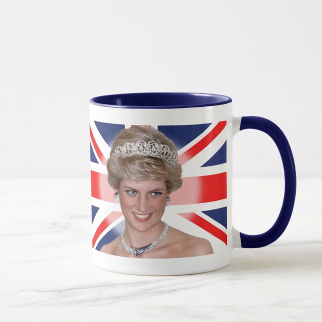 Princess Diana Union Jack Mug (Right)