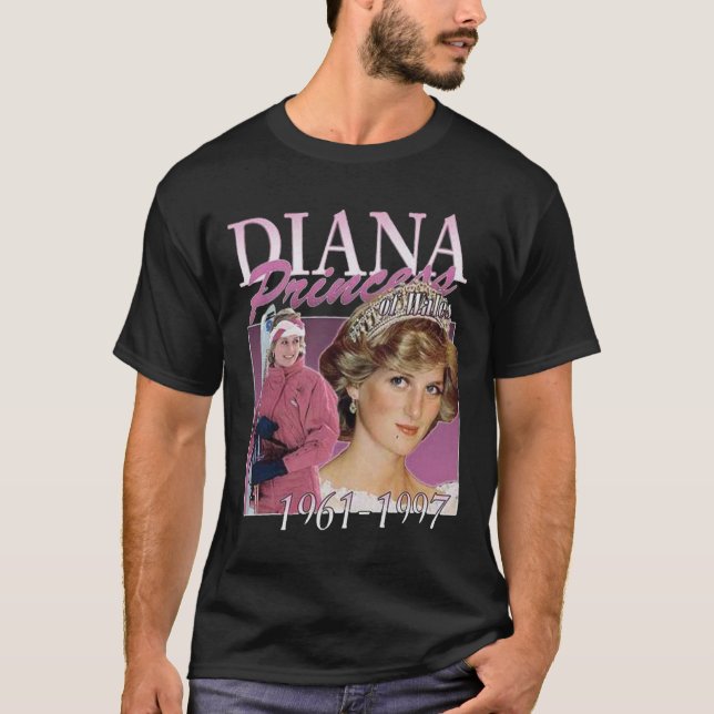 Princess Diana Vintage 90s Classic T-Shirt (Front)
