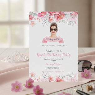 Princess Diaries 30th Birthday milenial Invitation