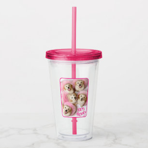 Princess Dogs in Tiaras Acrylic Tumbler