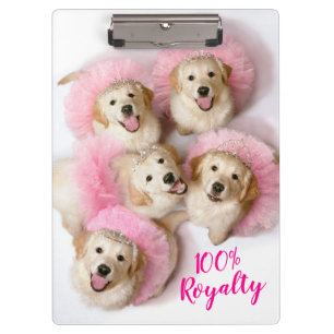Princess Dogs in Tiaras Clipboard