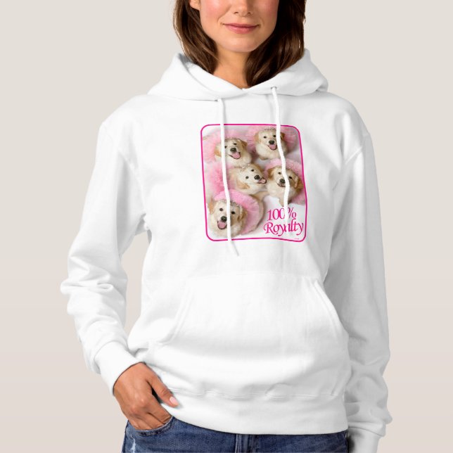 Princess Dogs in Tiaras Hoodie (Front)